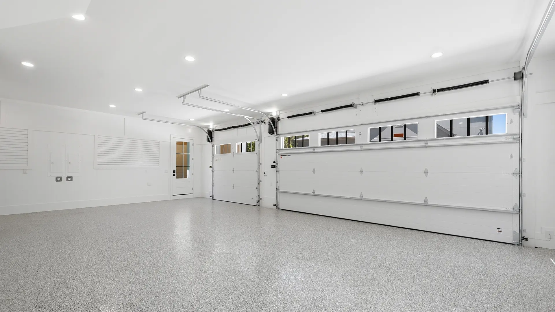 Garage door interior