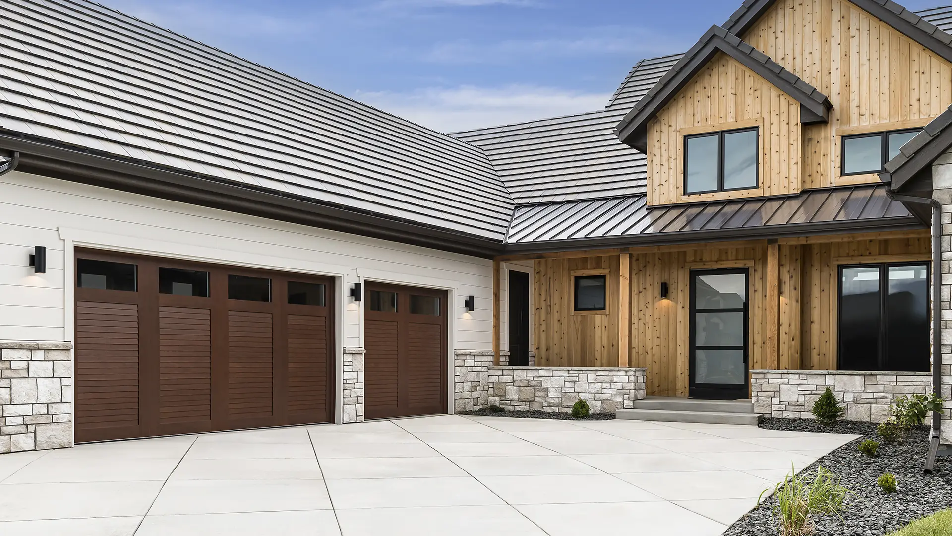 Real Wood vs Faux Wood Garage Doors