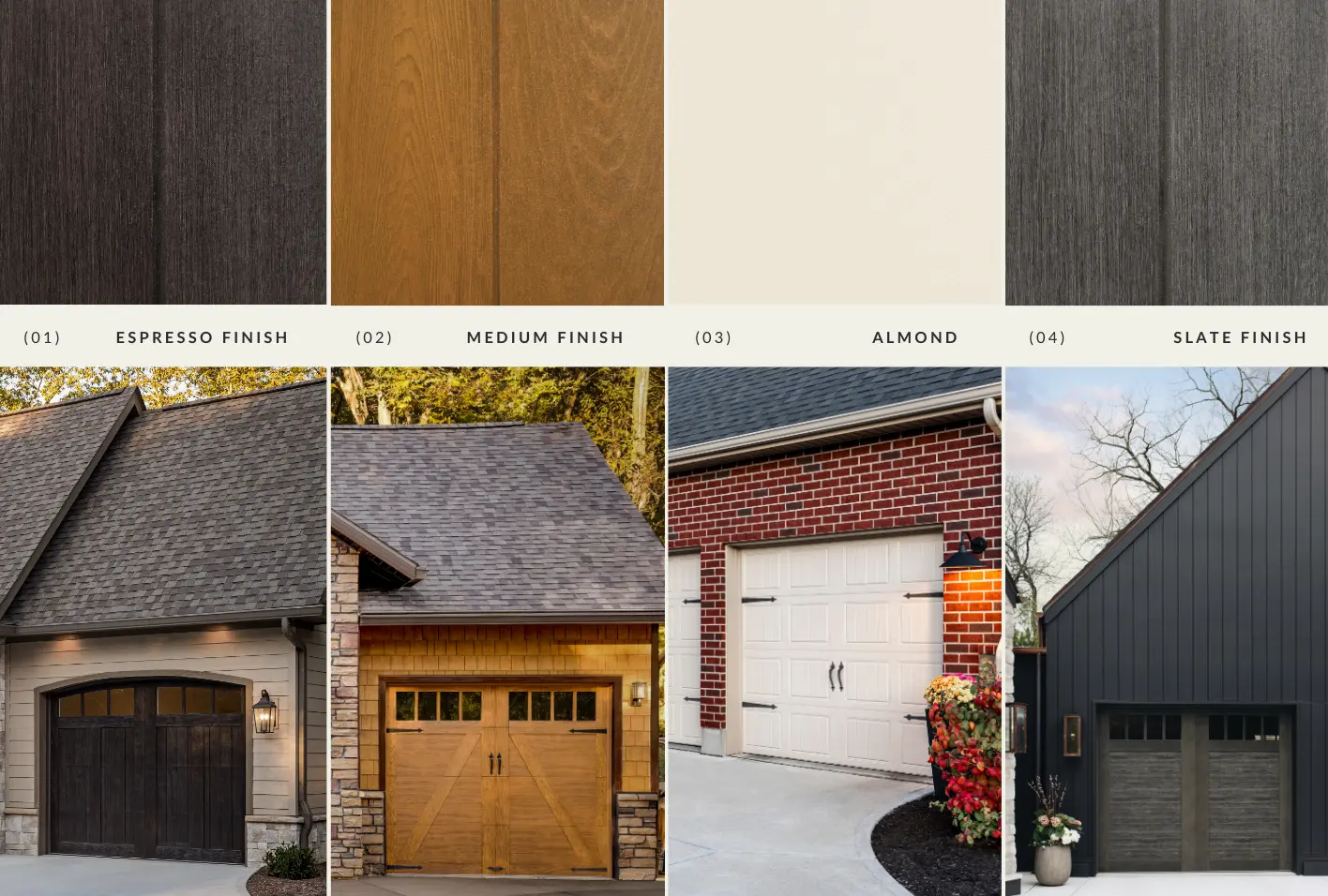 Garage door colors