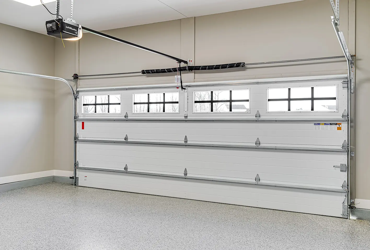 Canyon Ridge 4-layer garage door interior