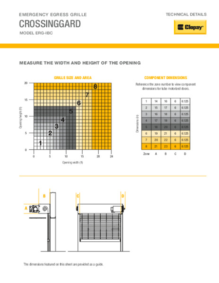 CrossingGard® Emergency Response Grille Technical Details Sheet