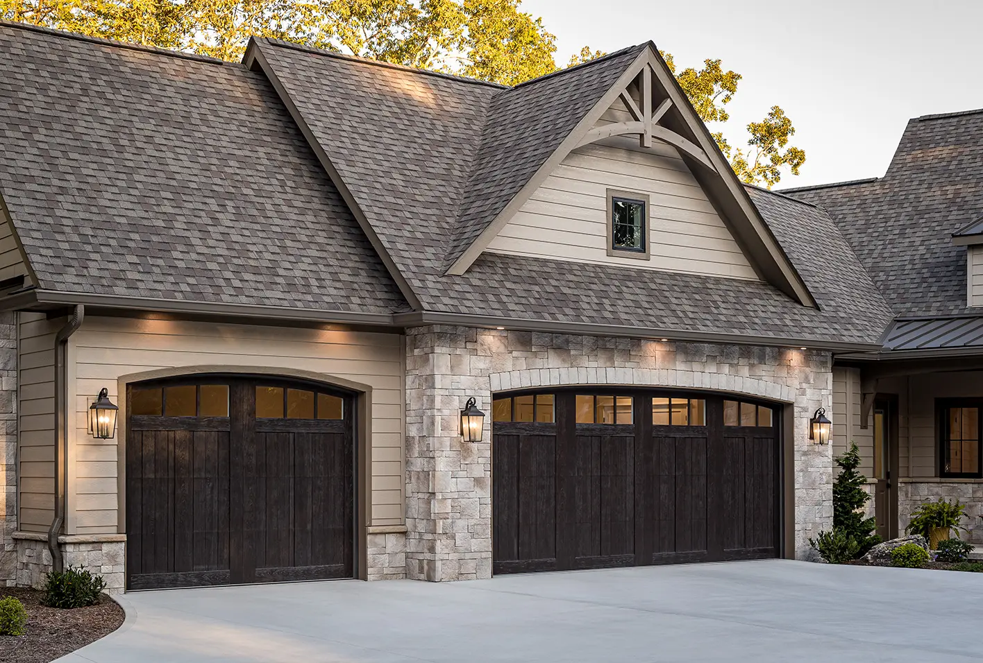 Canyon Ridge Espresso garage door