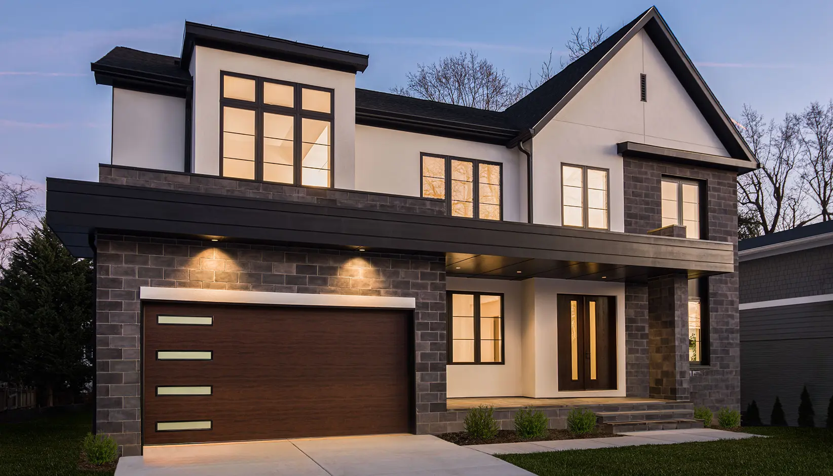 Modern Steel in Walnut